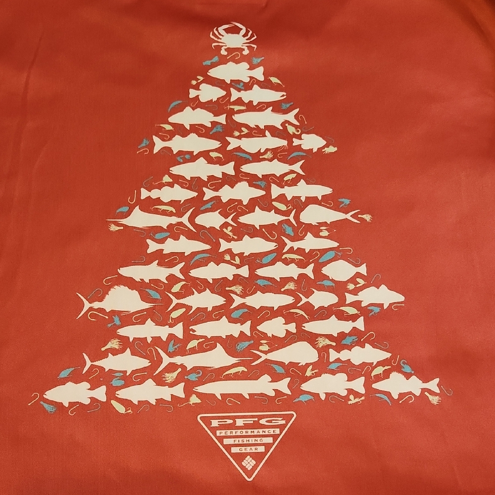 Columbia PFG Rust Graphic Tee, Like New, Large